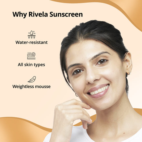 Cipla Rivela Lite Sunscreen SPF 50 PA++++ Weightless Mousse 60g
