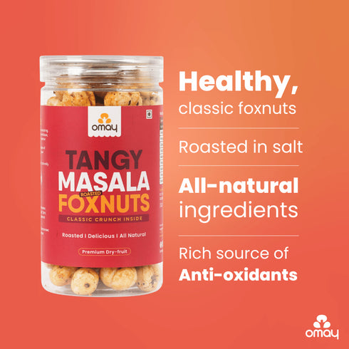 Omay Foods Tangy Masala Foxnuts, 30g