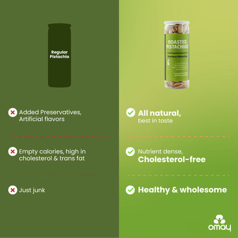 Omay Foods Roasted Pistachios, 150g