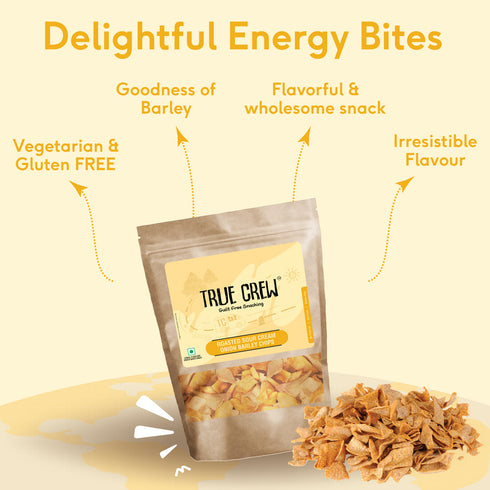 Sri Sri tattva True crew - sour cream onion barlay chips