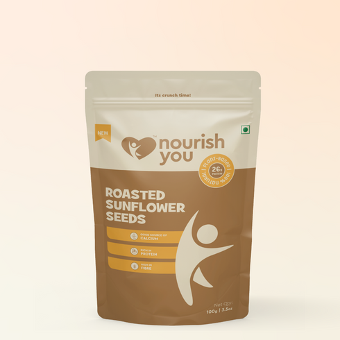 Nourish You Roasted sunflower seeds | Vitamin-E Rich | Heart Healthy