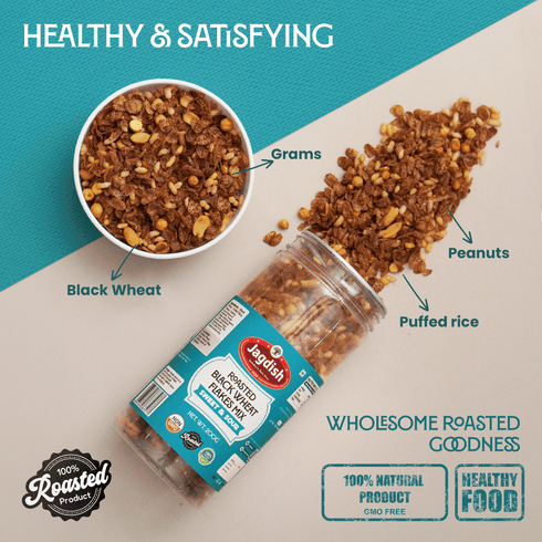 Jagdish Roasted Black Wheat Flakes |Sweet&Sour