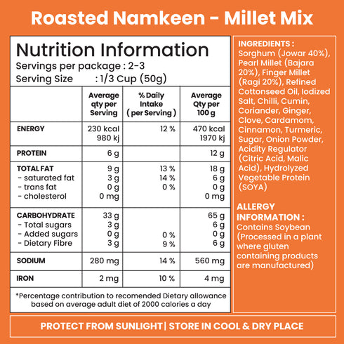 Jabsons Foods Millet Mix Roasted Namkeen