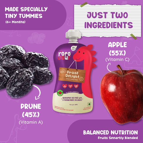 Rorosaur Prune Delight Baby Puree