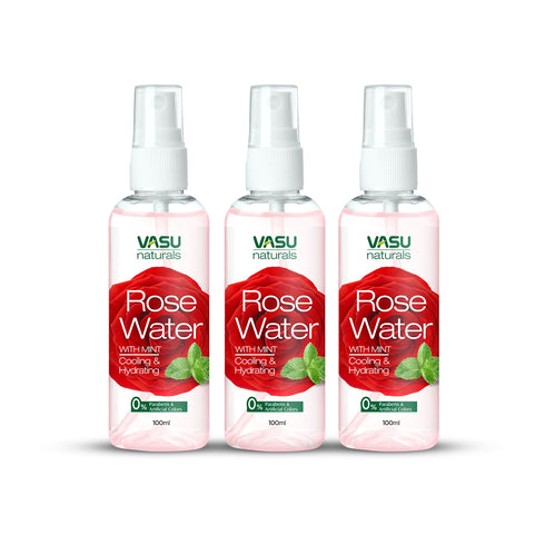 Vasuestore Vasu Naturals Rose Water Enriched with Rose Combo set