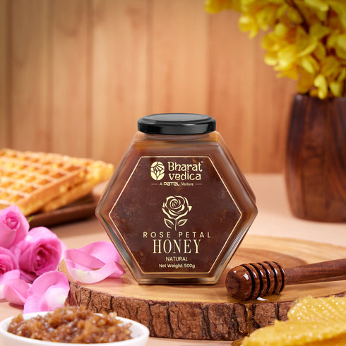 Bharat Vedica Rose Petal With Honey Gulab Honey Gulkand Shahad