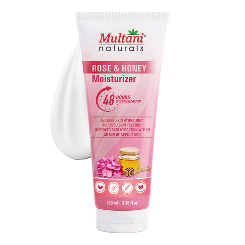 Multani Naturals Rose & Honey Moisturizer| Instant Skin Hydration