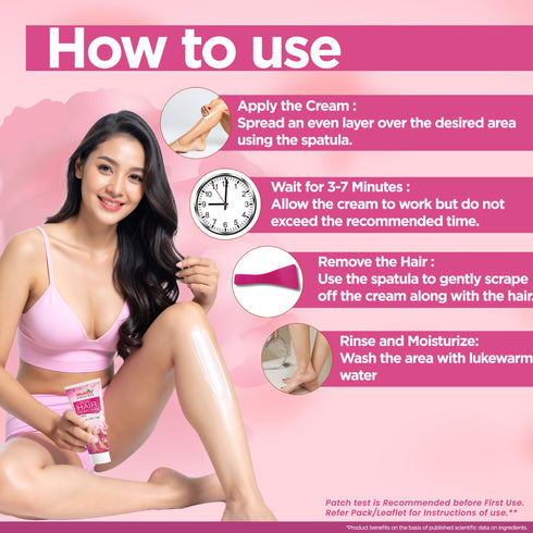 Multani Pharmaceuticals Limited Multani Naturals Rose Hair Removal Cream Painless & Easy Hair Removal Cream