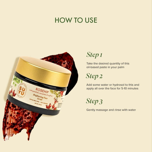 Suyu India Rosehip Brightening Face Scrub