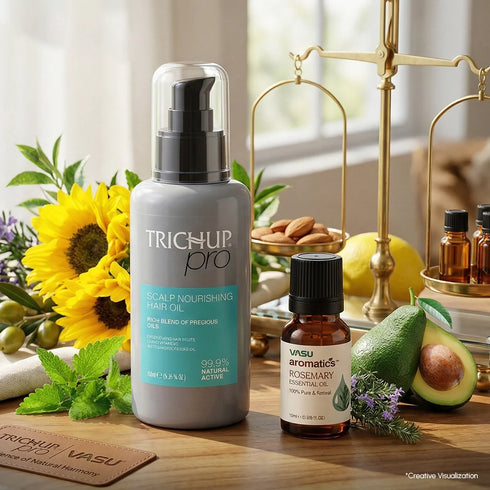 Vasuestore Trichup Pro Hair Growth Oil Combo Scalp Oil with 100 Natural Rosemary Oil