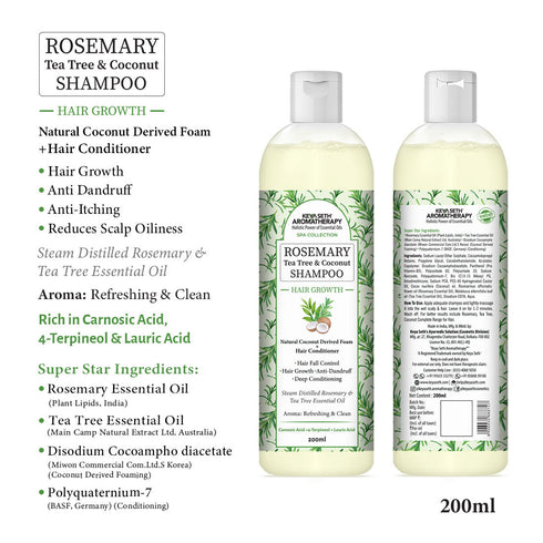 Keya Seth Aromatherapy Rosemary Tea Tree Coconut Serum & Shampoo Combo