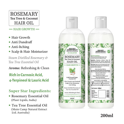 Keya Seth Aromatherapy Rosemary Hair Growth Treatment Kit for Dry Hair