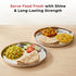 Vinod Stainless Steel Beeding Khumcha Thali Set of 2 27 cm Lunch and Dinner Plate Highest Quality Stainless Steel Mirror Finish Rust Free
