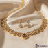 Ruby Petal Necklace Set