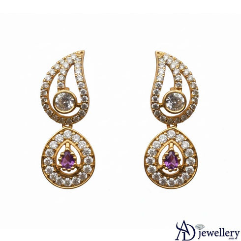 Ruby Petal Necklace Set