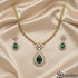 Imperial Evergreen Drop Necklace Set