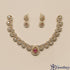 Ruby Petal Necklace Set