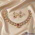 Ruby Petal Necklace Set