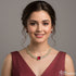 Ruby Red Necklace Set