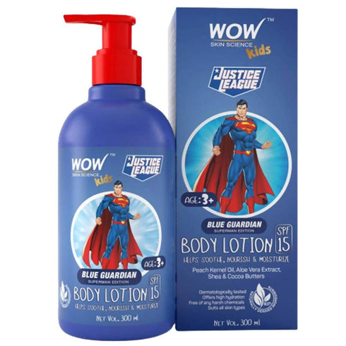Wow Skin Science Kids Body Lotion Blue Guardian Superman Edition