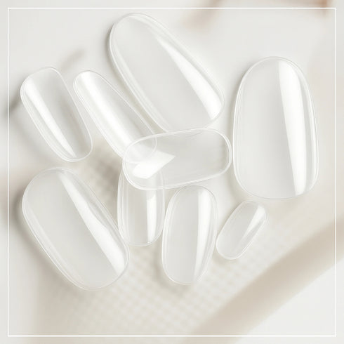 Shills Professional PKT 500pcs Short Oval Nail Tips Clear