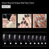 Shills Professional PKT 500pcs Short Round Shape Nail Tips Clear