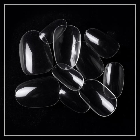 Shills Professional PKT 500pcs Short Round Shape Nail Tips Clear