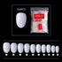Shills Professional PKT 500pcs Short Round Shape Nail Tips Natural