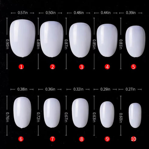 Shills Professional PKT 500pcs Short Round Shape Nail Tips Natural