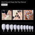 Shills Professional PKT 500pcs Short Round Shape Nail Tips Natural