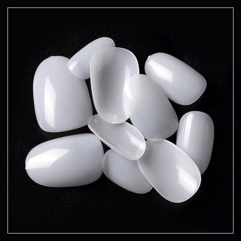 Shills Professional PKT 500pcs Short Round Shape Nail Tips Natural
