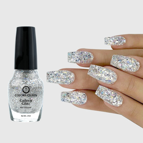 Colors Queen Galaxy Glitz Nail Paint | 17ml