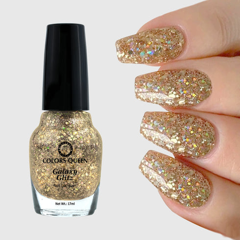 Colors Queen Galaxy Glitz Nail Paint | 17ml