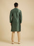 Manyavar Forest Green Sequinned Embroidered Bel Buti Patterned Kurta Set