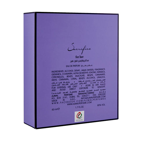 Ajmal Perfumes India Sacrifice For Her Perfume for Women