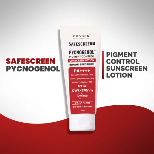 Chosen SAFESCREEN Pycnogenol Pigment Control Sunscreen Lotion SPF 40