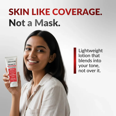 Chosen SAFESCREEN TINTENSE T1 Bisque Tinted Sunscreen Lotion PA SPF 30
