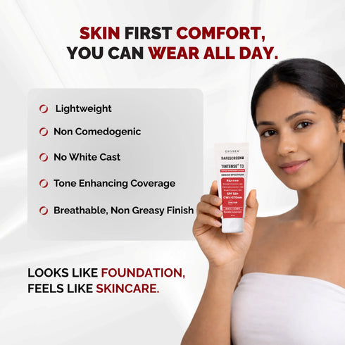 Chosen SAFESCREEN TINTENSE T3 Beige Tinted Sunscreen Lotion PA SPF 50