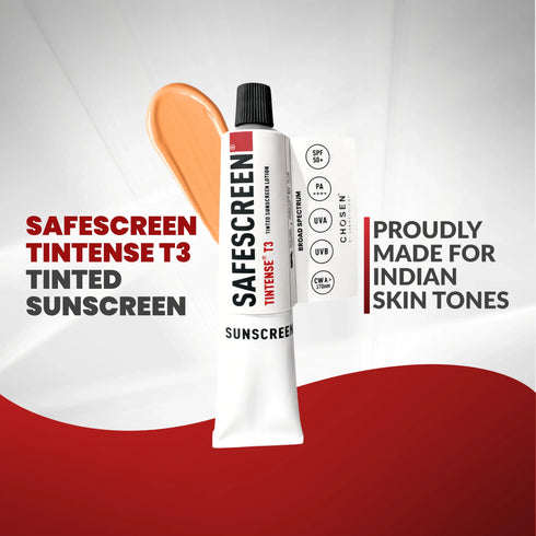 Chosen SAFESCREEN TINTENSE T3 Beige Tinted Sunscreen Lotion PA SPF 50