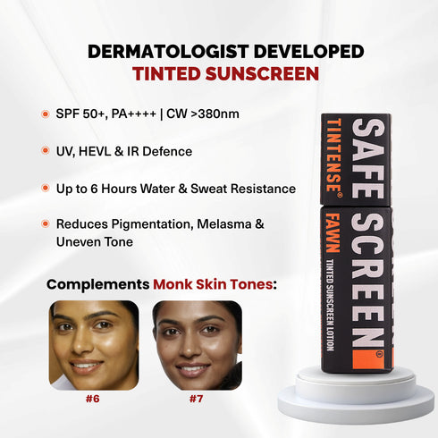 Chosen SAFESCREEN TINTENSE Fawn Tinted Sunscreen Lotion SPF 50