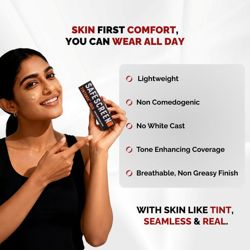 Chosen SAFESCREEN TINTENSE Gold Tinted Sunscreen Lotion SPF 50