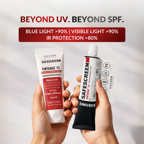 Chosen SAFESCREEN TINTENSE T2 Buff Tinted Sunscreen Lotion PA SPF 30