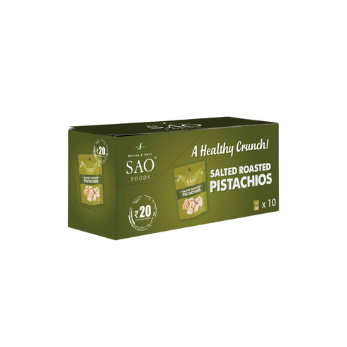 SAO Foods Salted Roasted Pistachios 110gm