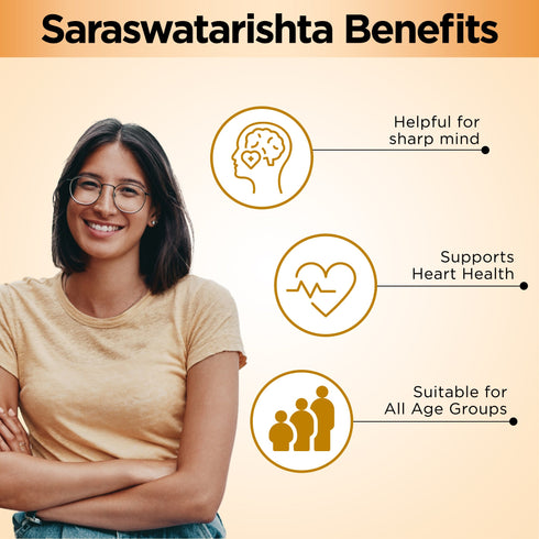 Multani Pharmaceuticals Limited Multani Ayurvedic Saraswatarishta Syrup Increase Concentration Power & Memory