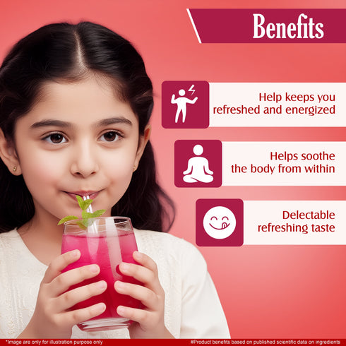 Multani Pharmaceuticals Limited Multani Rose Sharbat Natural refreshing drink enriched with Saunf Rose Mango Khas Nilofar Banafsha & Shankhpushpi Instant summer drink