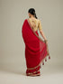Mohey Splendid Dark Red Saree