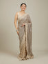 Mohey Sandstone Beige Rhinestone Work Saree