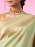 Mohey Pista Green Sparkle Saree