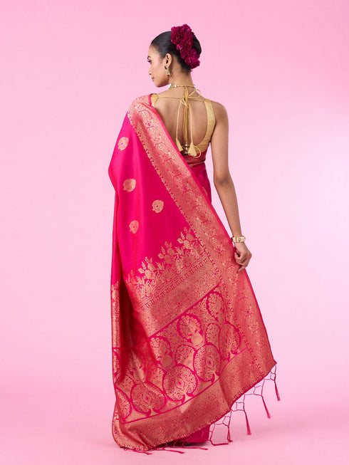 Mohey Pink Elegance Traditional Saree