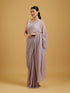 Mohey Dazzling Purple Georgette Saree
